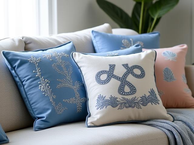 Cuscini decorativi personalizzati con motivi marini